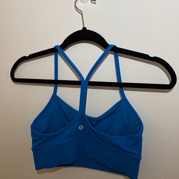 Lululemon Flow Y Long Line Bra - Blue - Size 6 - Picture 2 of 2